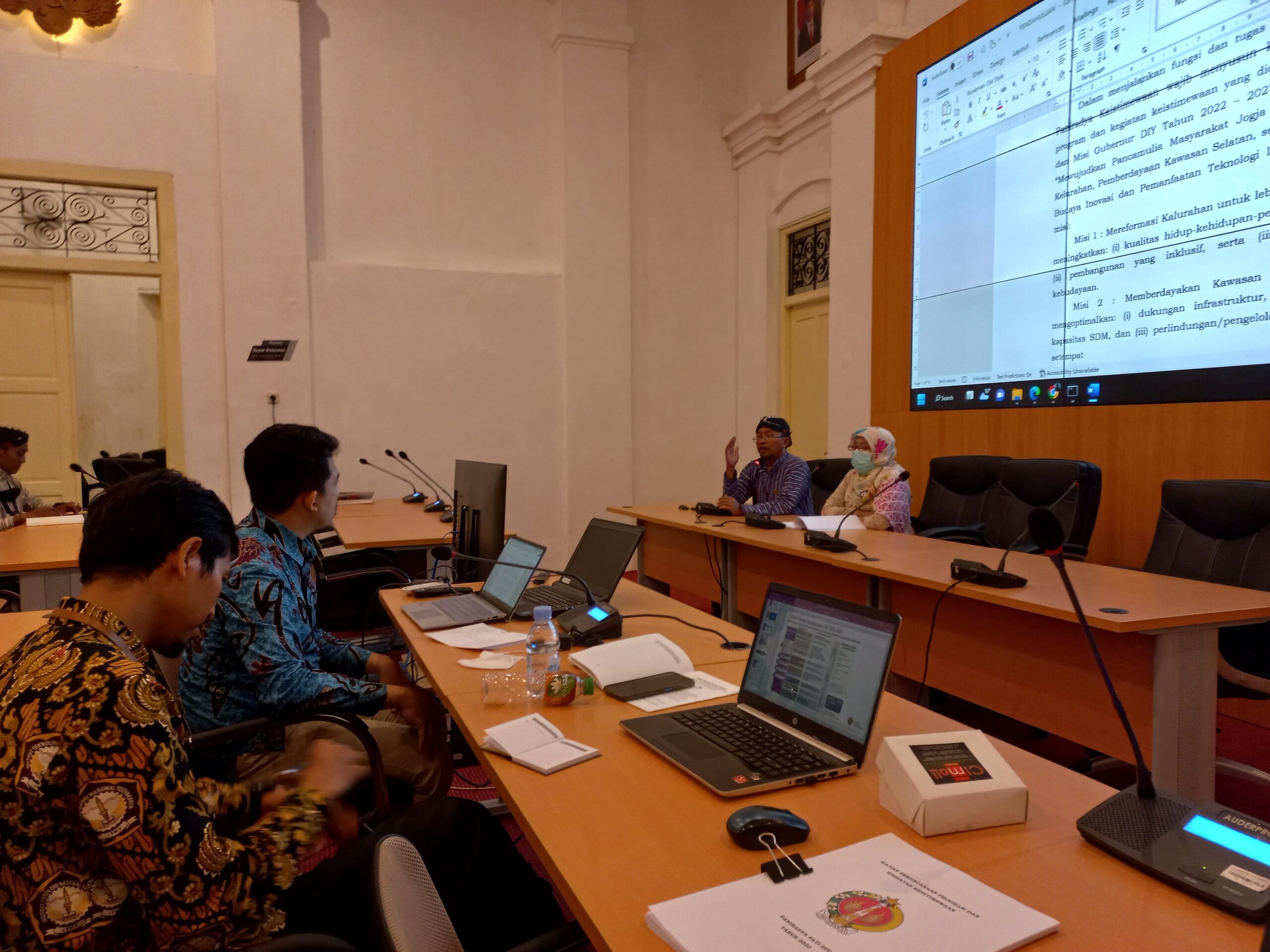 Kajian Perencanaan Program Dan Kegiatan Keistimewaan 2022-2027